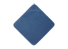 Afbeelding in Gallery-weergave laden, Jollein Badcape 75 x 75 cm Badstof Jeans Blue
