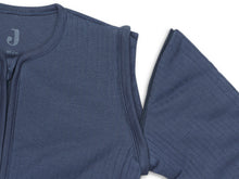 Afbeelding in Gallery-weergave laden, Jollein Slaapzak 90 cm met Afritsbare Mouwen - Basic Stripe Jeans Blue
