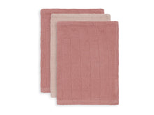 Afbeelding in Gallery-weergave laden, Jollein Hydrofiel Washandje Bamboe Katoen Pale Pink - 3 stuks
